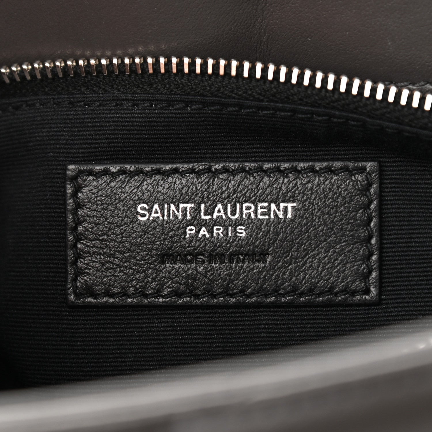 Saint Laurent Calfskin Y Quilted Monogram Medium Loulou Chain Satchel Asphalt 6 of 10