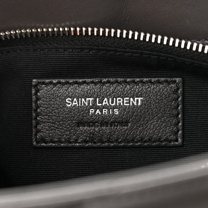 Saint Laurent Calfskin Y Quilted Monogram Medium Loulou Chain Satchel Asphalt 6 of 10