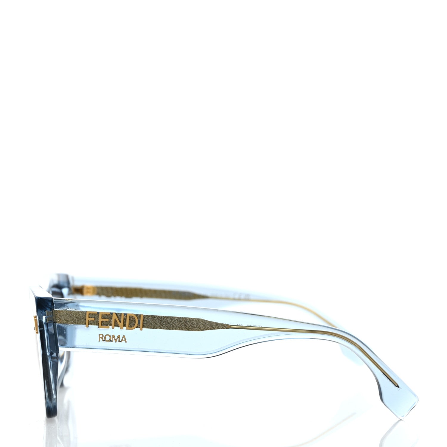 Fendi Acetate Fendi Roma Square Sunglasses FE401001I Blue 3 of 6
