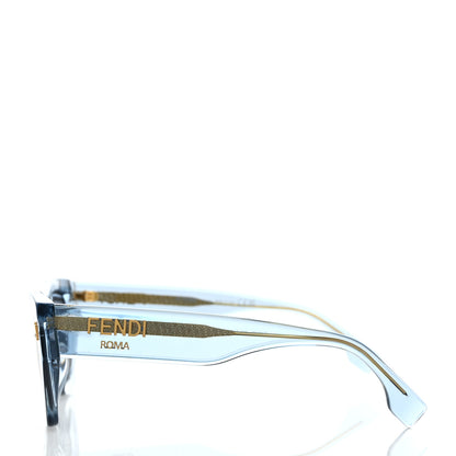 Fendi Acetate Fendi Roma Square Sunglasses FE401001I Blue 3 of 6