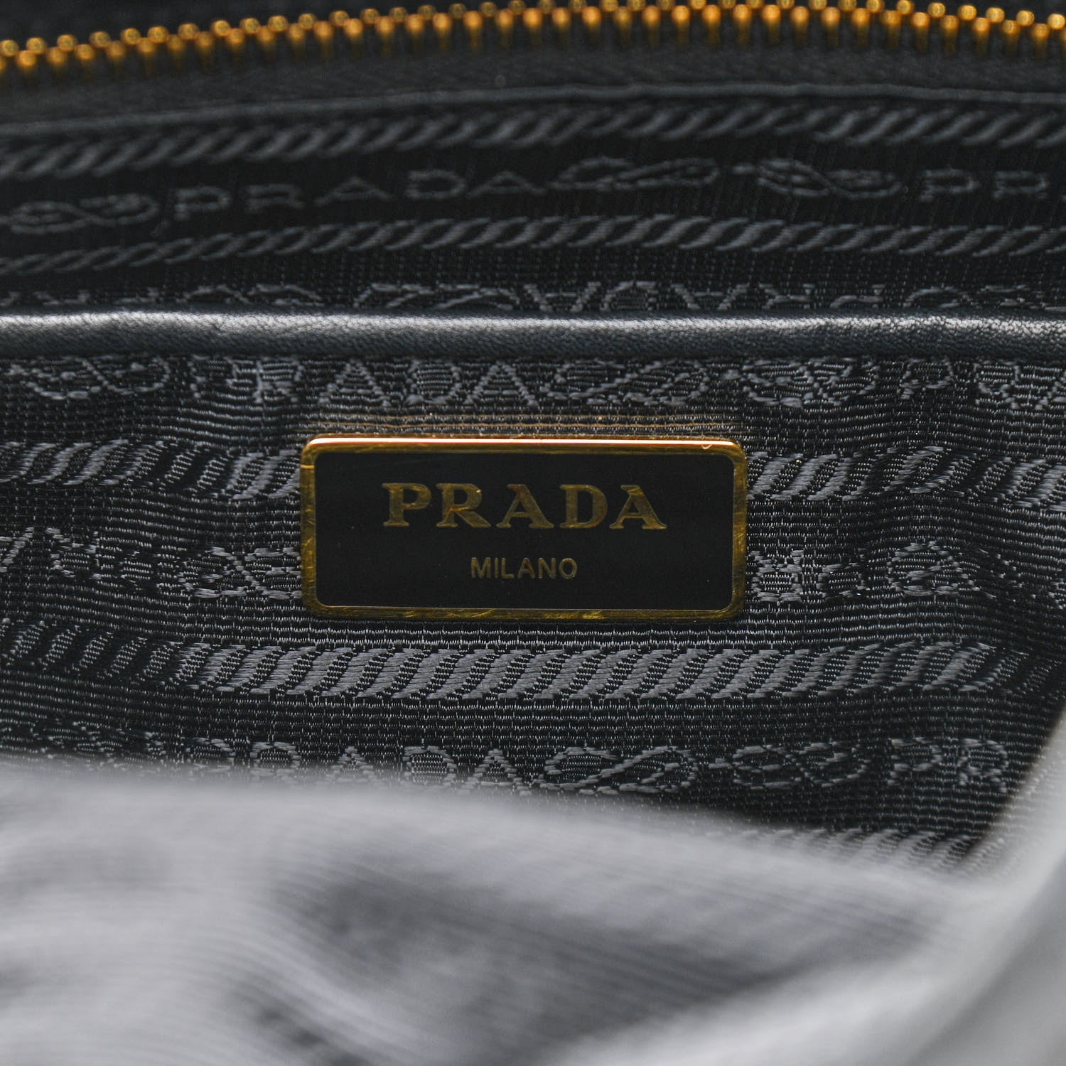 Prada Tessuto Nylon Soft Calfskin Backpack Black 6 of 10