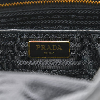 Prada Tessuto Nylon Soft Calfskin Backpack Black 6 of 10