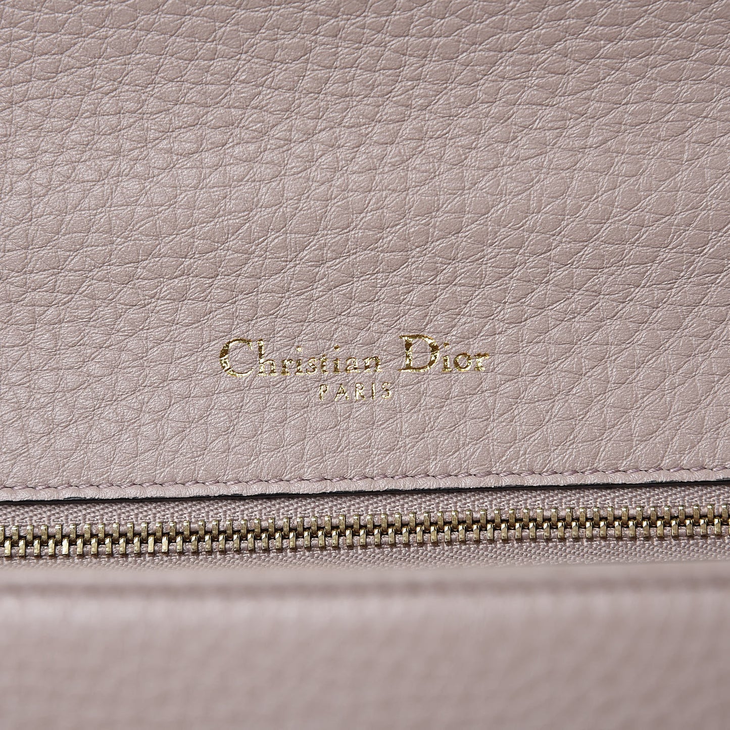 Grained Calfskin Medium Diorama Flap Bag Nude
