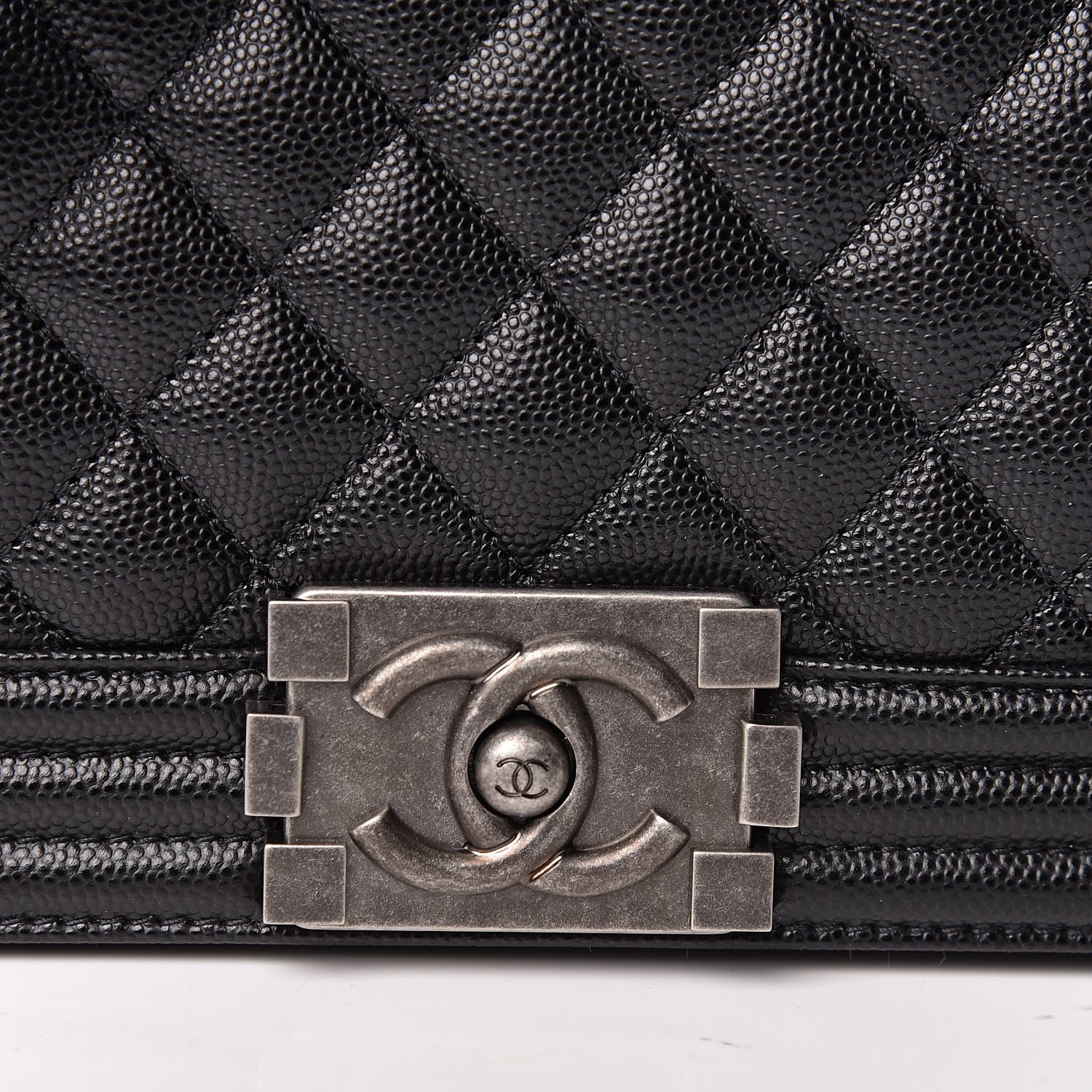 Chanel Caviar Quilted Medium Boy Flap Black 10 of 11