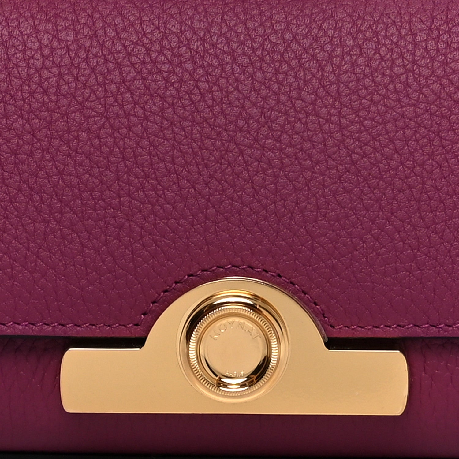 Moynat Taurillon Blush Rejane Nano Eggplant 8 of 9