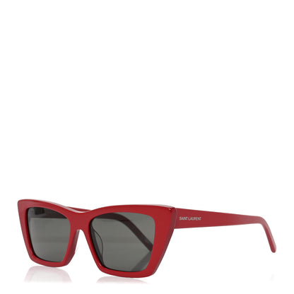 Saint Laurent Mica SL 276 Acetate Cat Eye Sunglasses Red 1 of 8