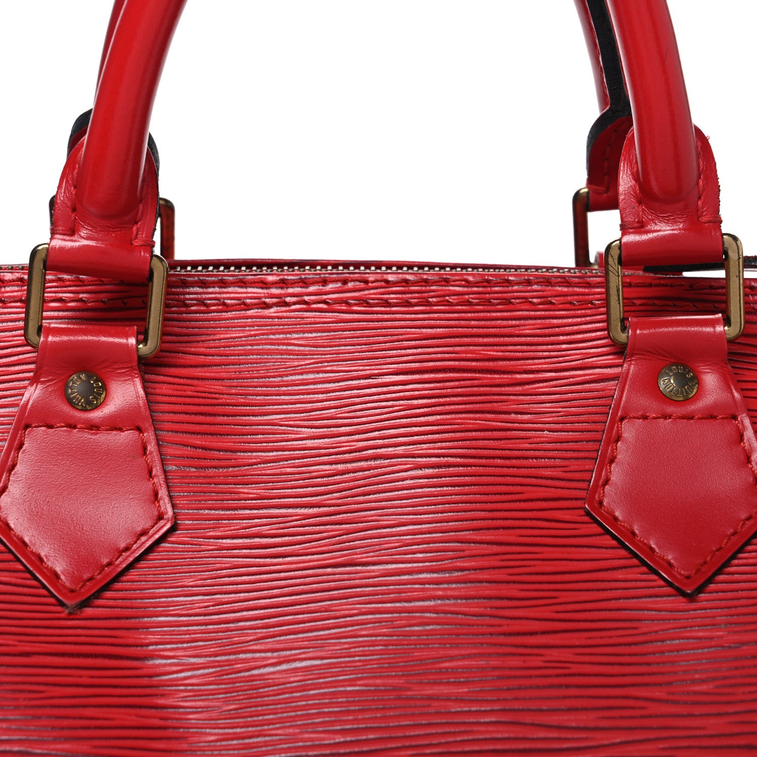 Louis Vuitton Epi Speedy 30 Castillan Red 8 of 11