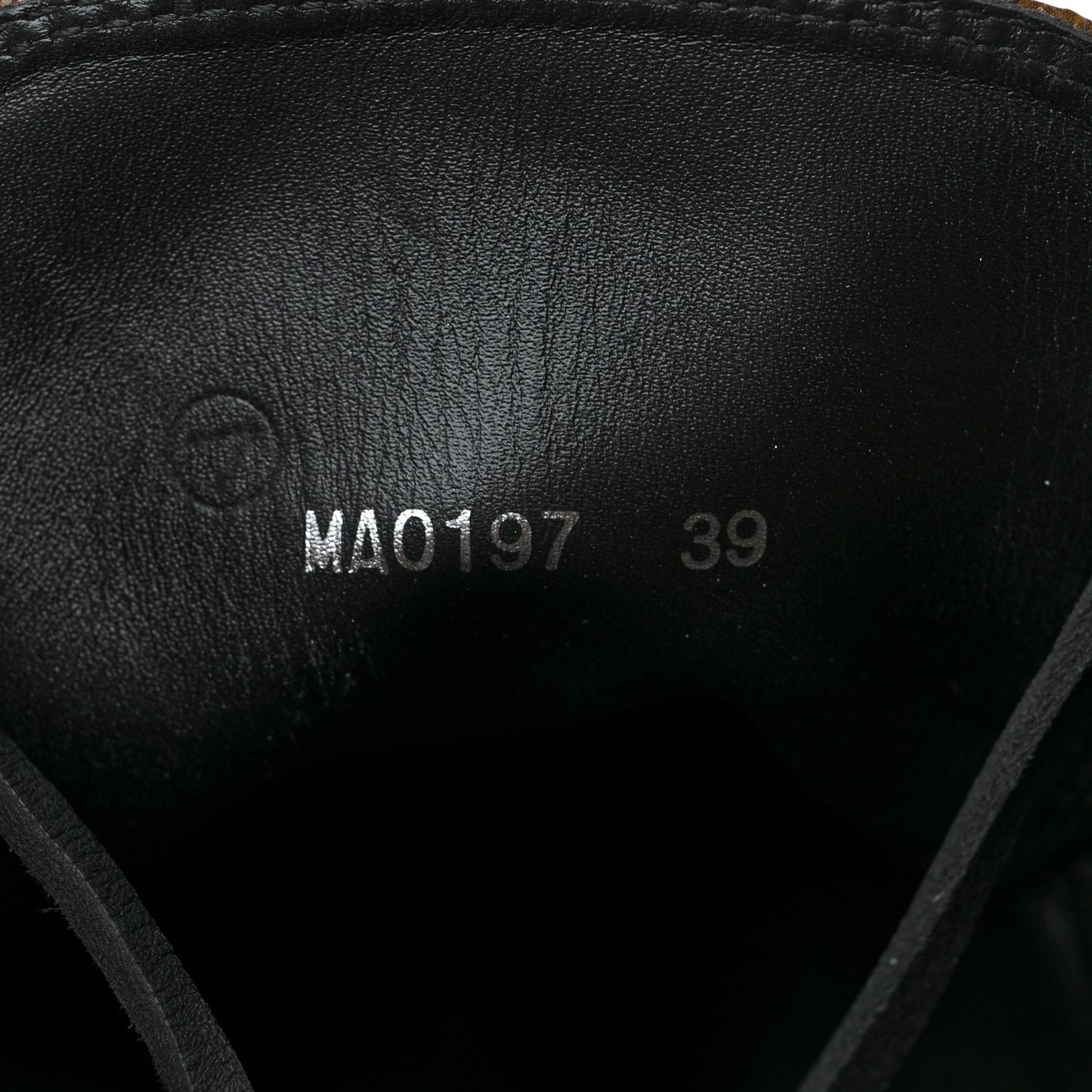 Suede Calfskin Monogram Laureate Platform Desert Boots 39 Beige