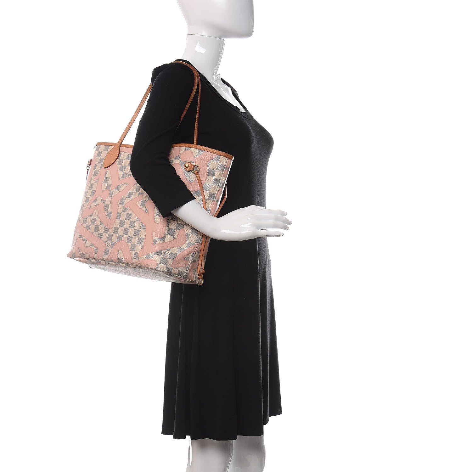 Louis Vuitton Damier Azur Tahitienne Neverfull MM 2 of 12