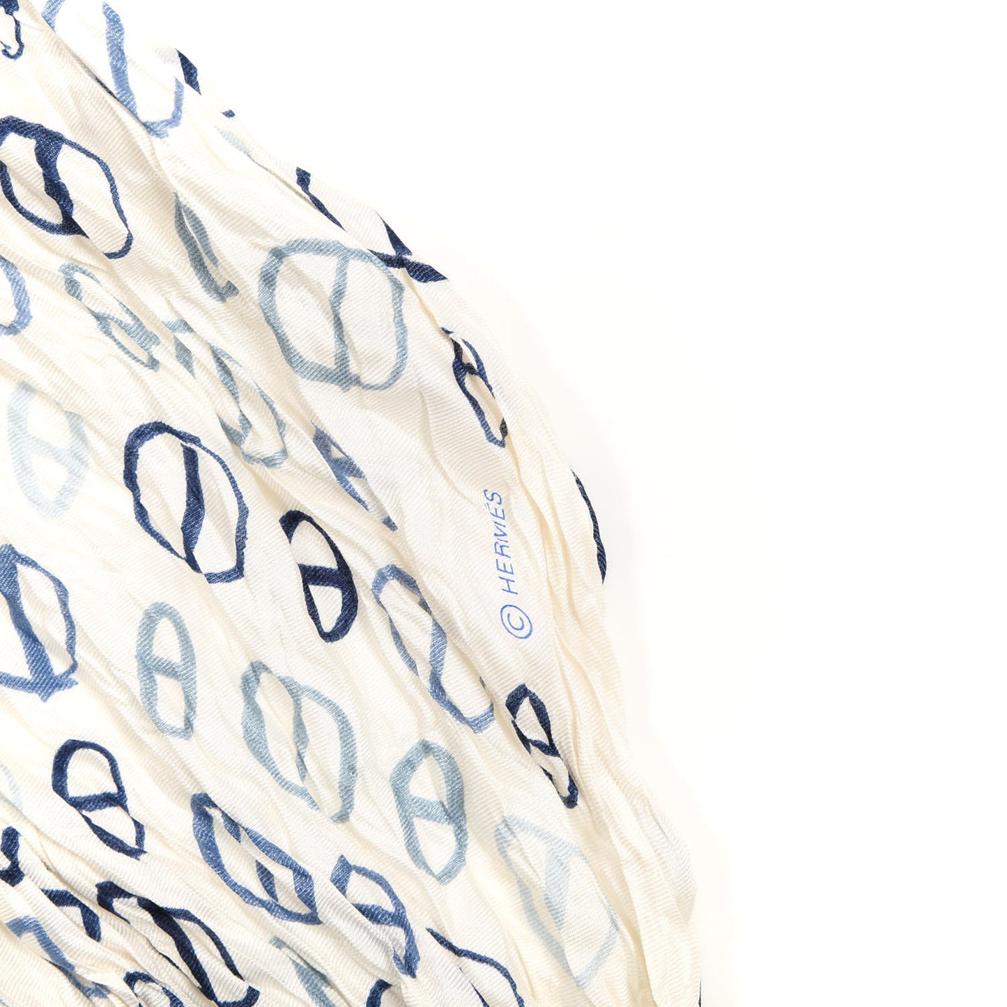Cotton Silk Crinkled Maillons Libres 140 Scarf