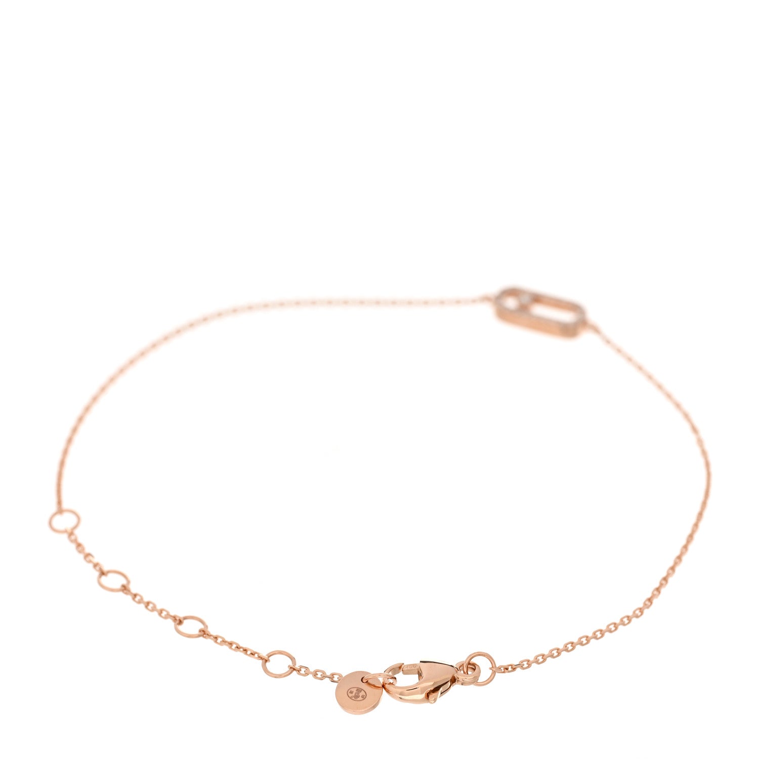 Messika 18K Rose Gold Diamond Messika Care(s) Pave Bracelet 2 of 5