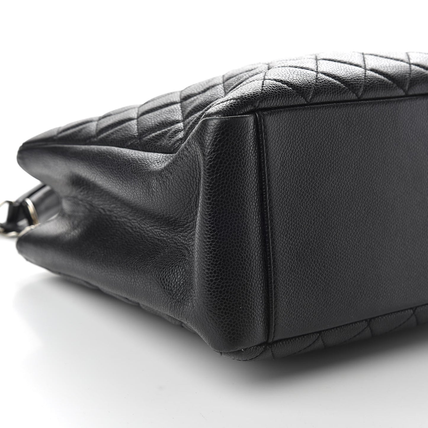Caviar Quilted Grand Shopping Tote GST Black