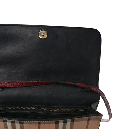 Burberry Haymarket Check Small Loxley Crossbody Bright Toffee 10 of 10