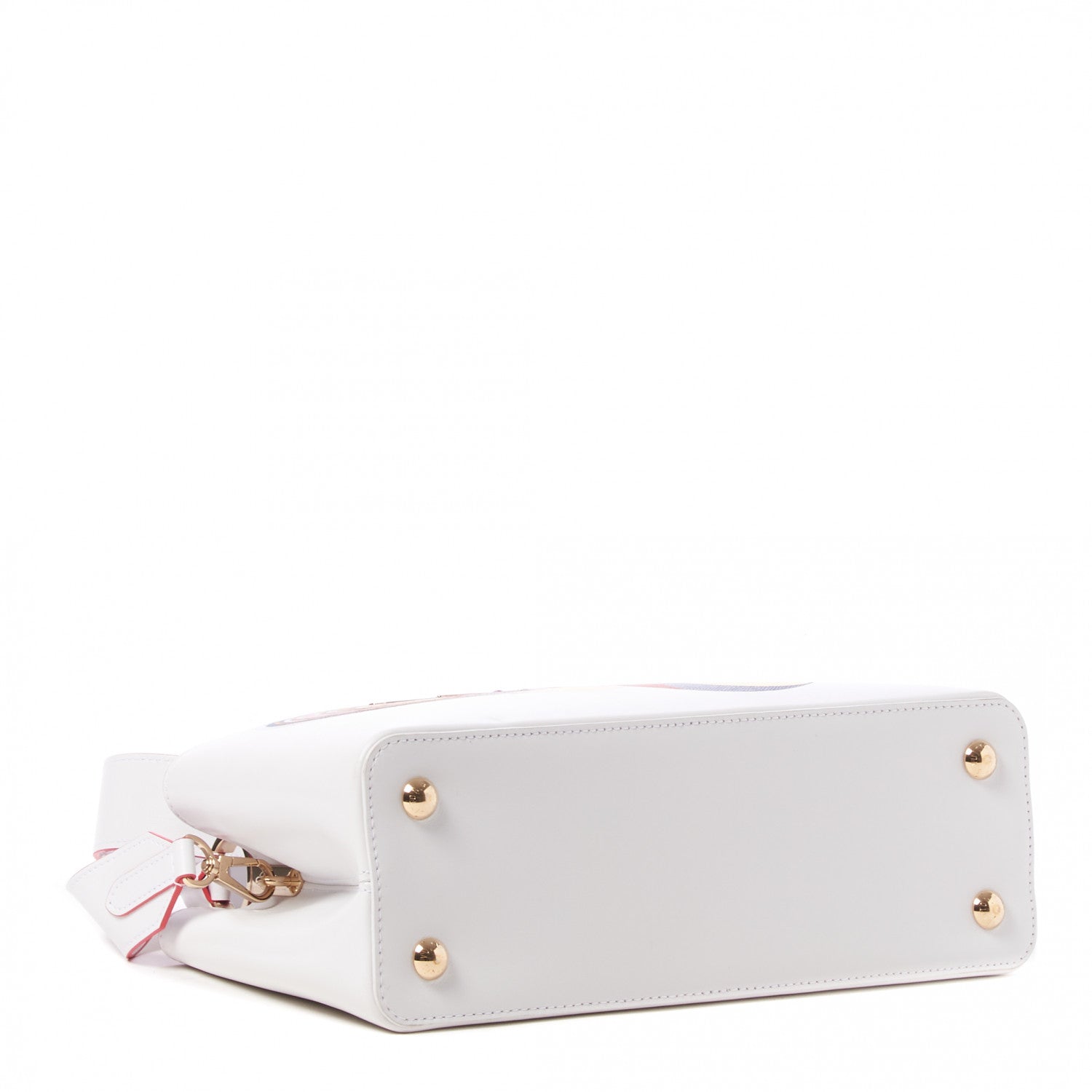 Louis Vuitton Lambskin Artycapucines MM Beatriz Milhazes Multicolor White 3 of 9