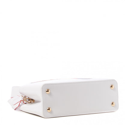 Louis Vuitton Lambskin Artycapucines MM Beatriz Milhazes Multicolor White 3 of 9