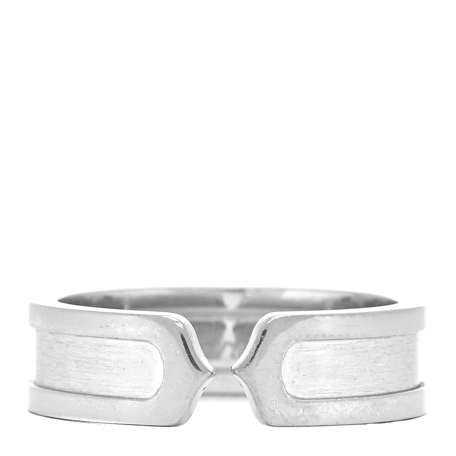Cartier 18K White Gold 6.5mm C De Cartier Ring 60 9 1 of 4