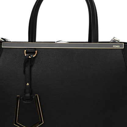 Fendi Vitello Elite Regular 2Jours Tote Black 8 of 10