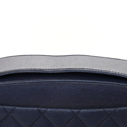Chanel Lambskin Quilted Flap Shoulder Bag Navy Blue 11 of 11