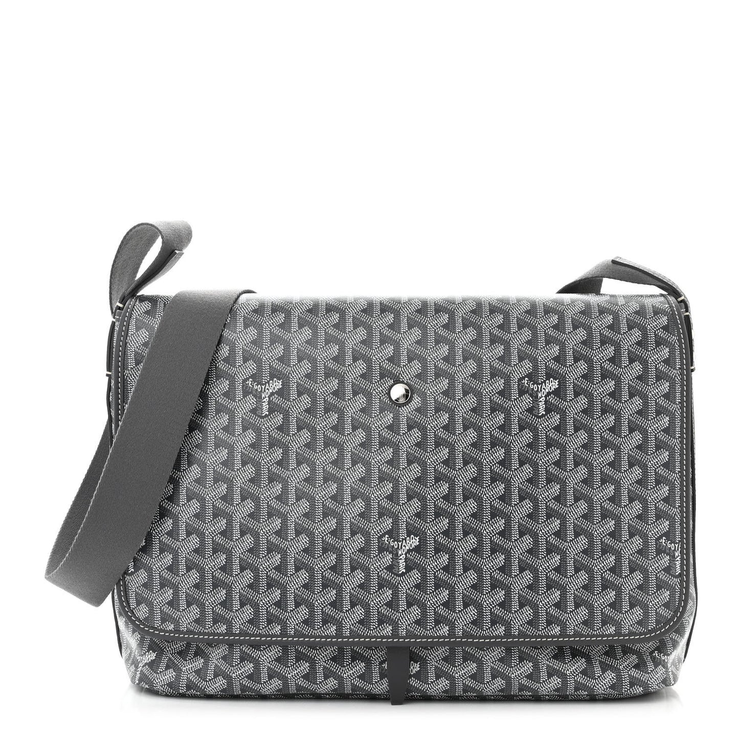 Goyardine Capetien Messenger Bag Grey