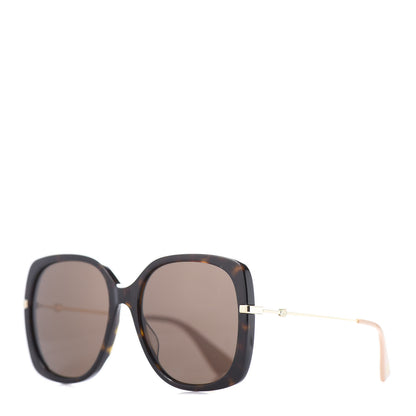 Gucci Square Frame GG0511S Sunglasses Havana Brown Gold 1 of 8