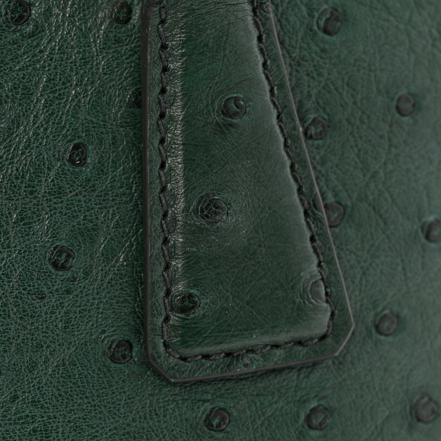 Ostrich Mini Galleria Double Zip Tote Smeraldo