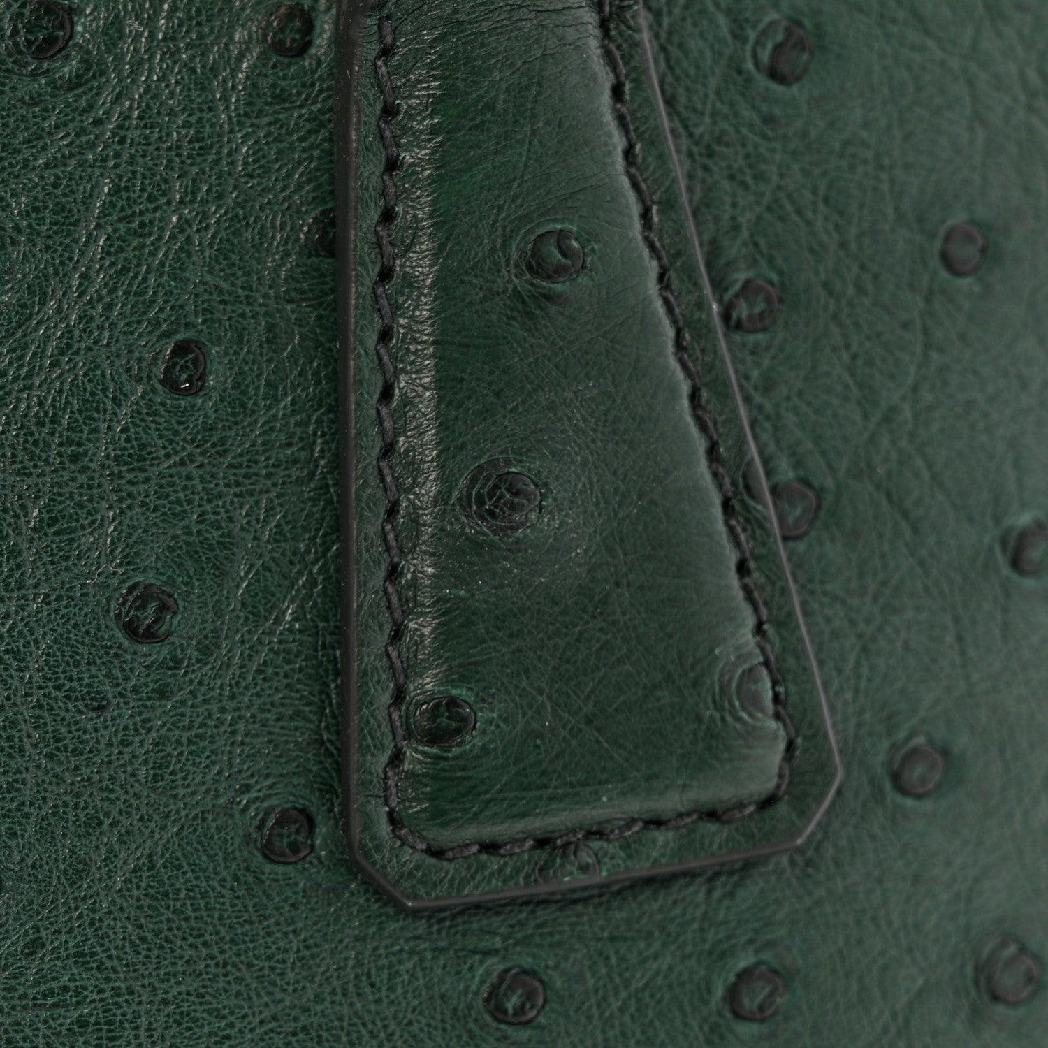 Prada Ostrich Mini Galleria Double Zip Tote Smeraldo 12 of 12