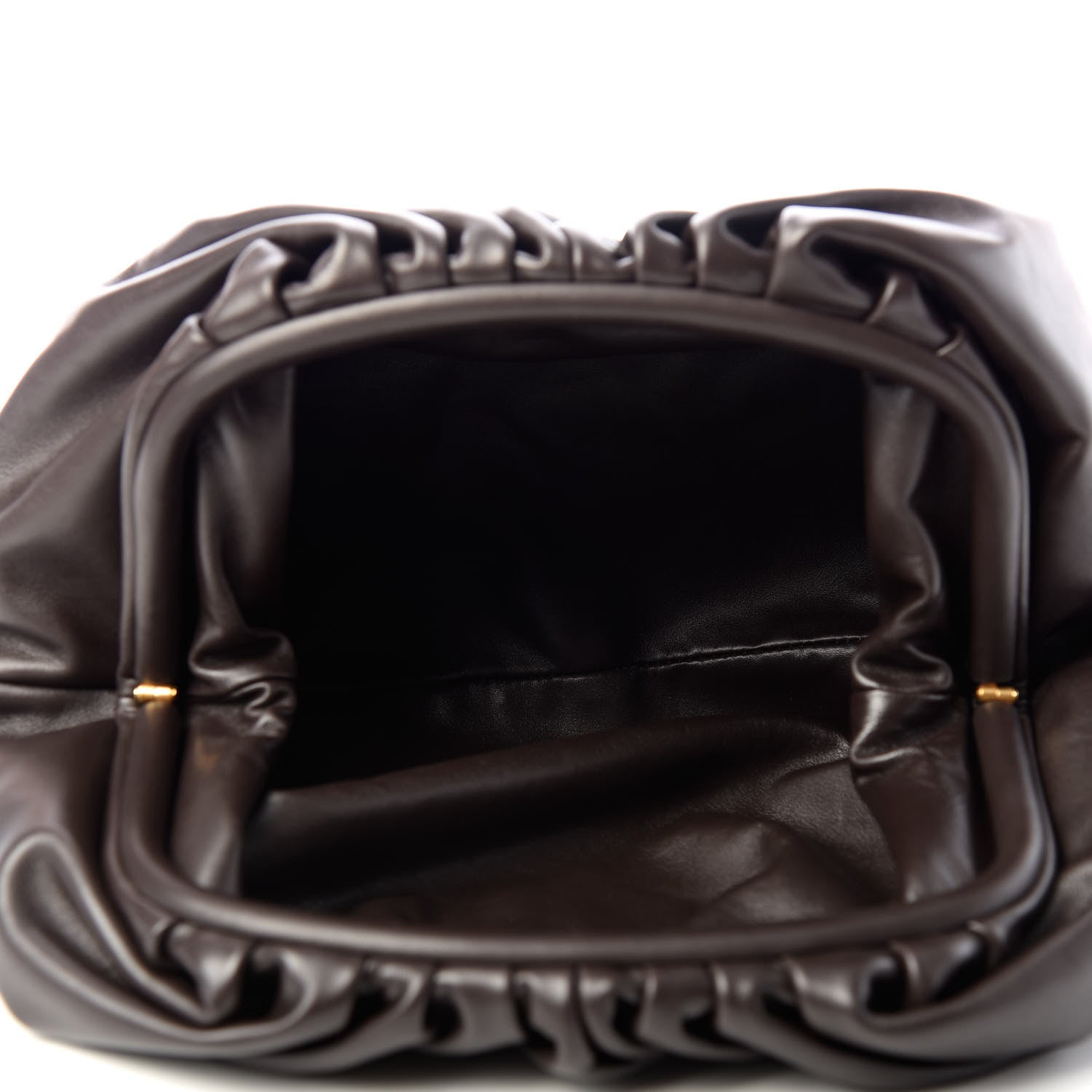 Bottega Veneta Smooth Butter Calf The Pouch Oversized Clutch Fondente 5 of 7