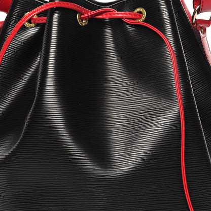 Louis Vuitton Epi Bi-Color Noe Castillan Red Black 7 of 11