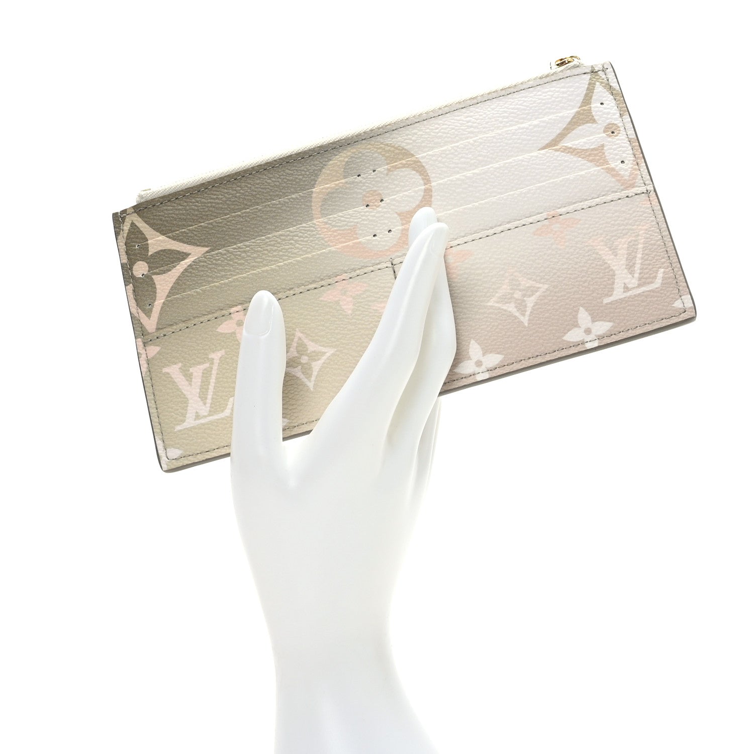 Louis Vuitton Monogram Giant Spring In The City Slim Purse Sunset Kaki 2 of 6
