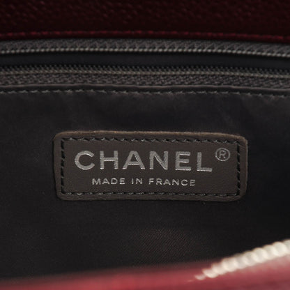 Chanel Caviar Quilted Grand Shopping Tote GST Burgundy 6 of 7