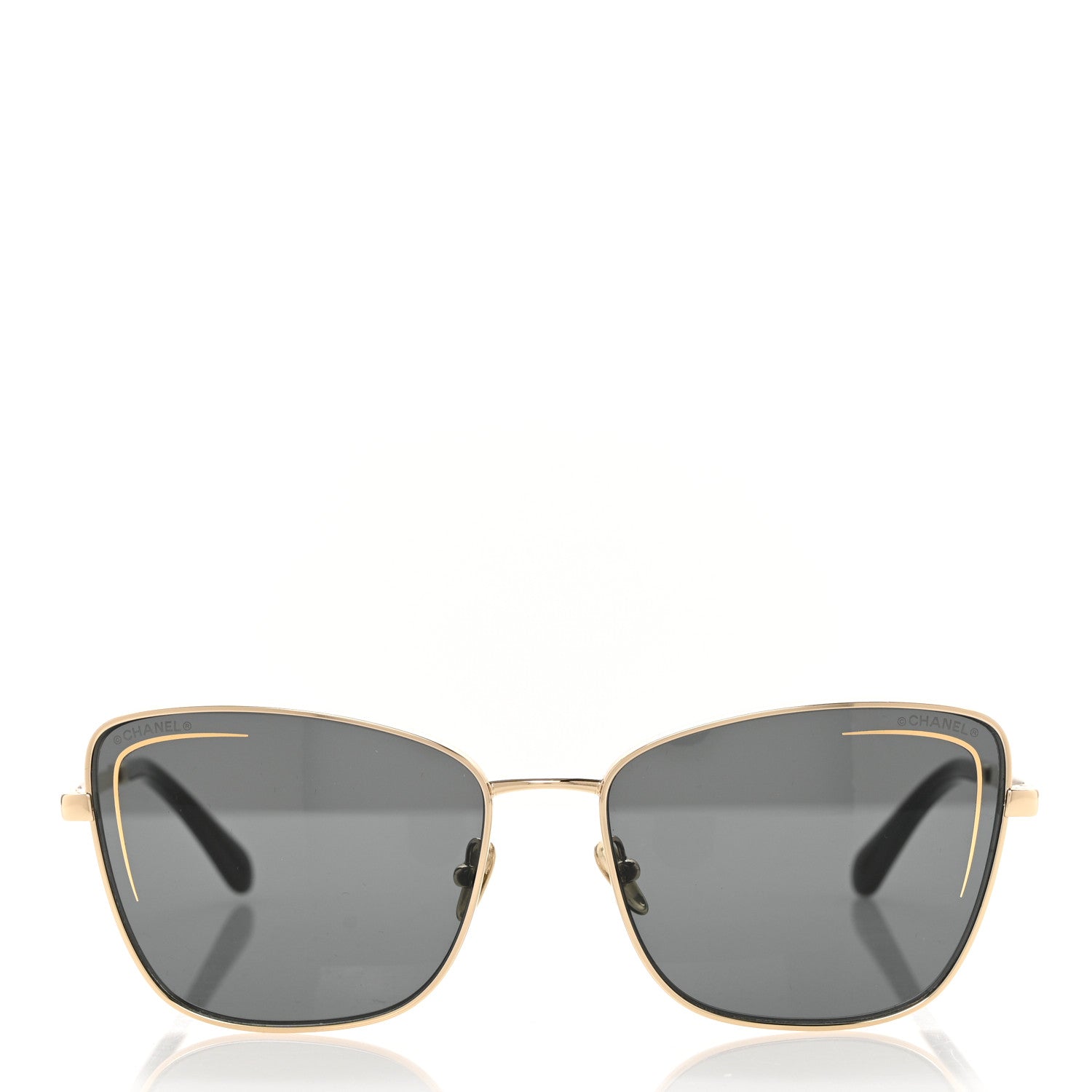 Chanel Cat Eye Sunglasses 71412 Gold 2 of 8