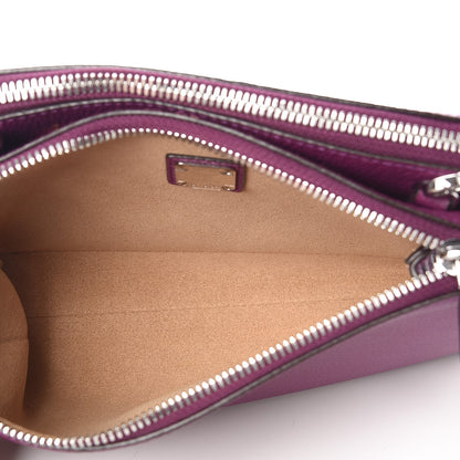 MCM Grained Calfskin Milla Double Crossbody Bag Purple 5 of 12