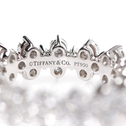 Tiffany Platinum Diamond Aria Eternity Ring 53 6.5 4 of 4