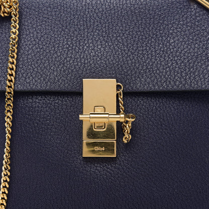 Chloe Grained Lambskin Drew Shoulder Bag Royal Navy 11 of 11