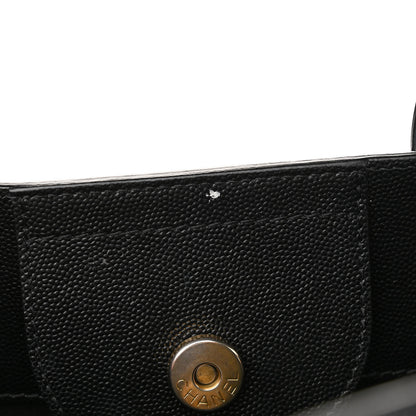 Chanel Caviar Small Studded Deauville Tote Black 10 of 15