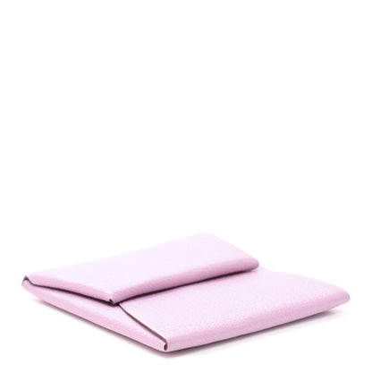 Hermes Chevre Mysore Bastia Coin Purse Mauve Sylvestre 4 of 9