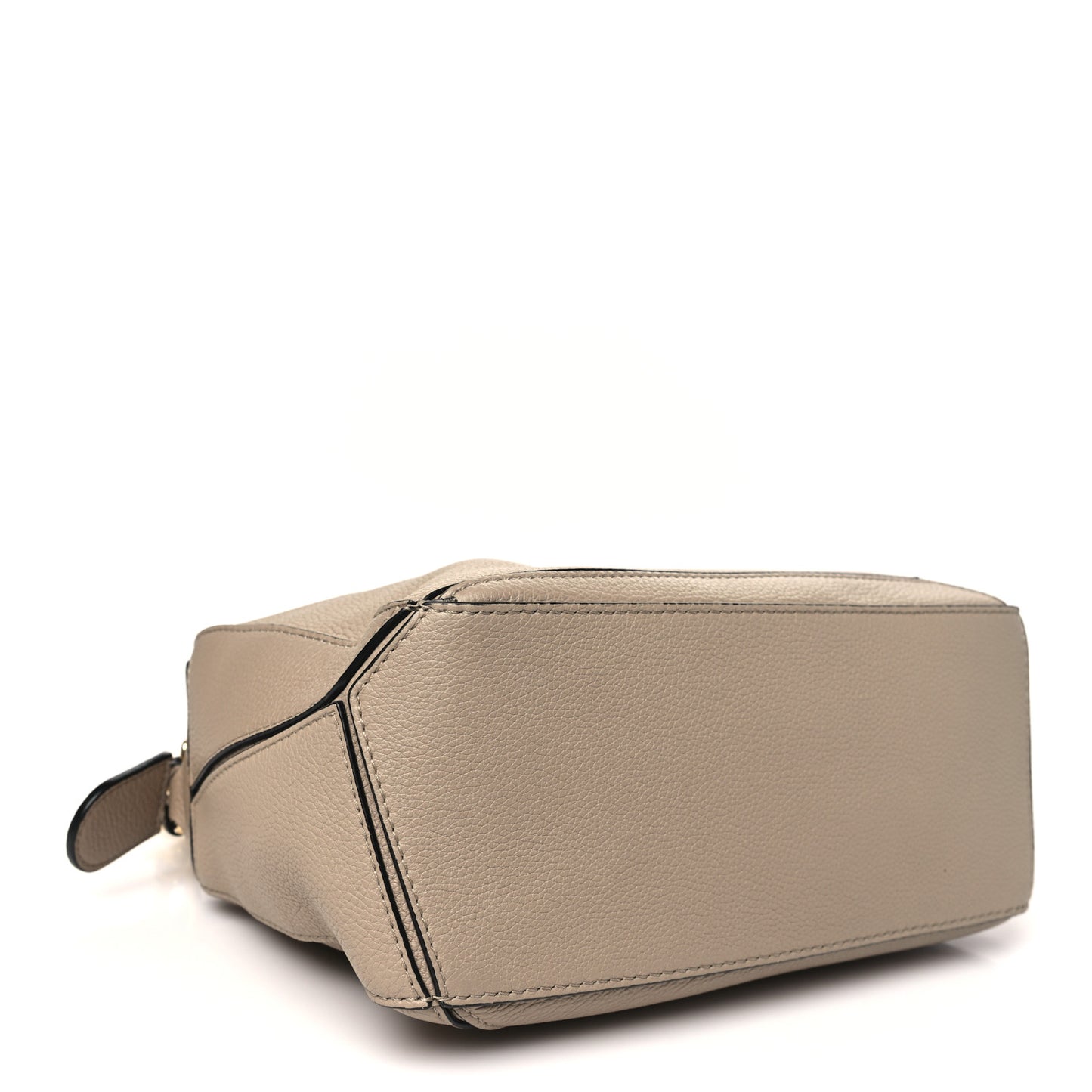 Grained Calfskin Small Puzzle Bag Sand