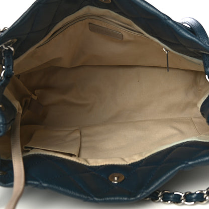 Chanel Caviar Timeless CC Soft Tote Navy Blue 4 of 13