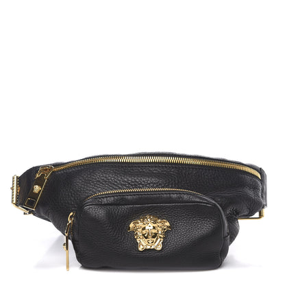 Versace Calfskin Palazzo Medusa Belt Bag Black 1 of 10