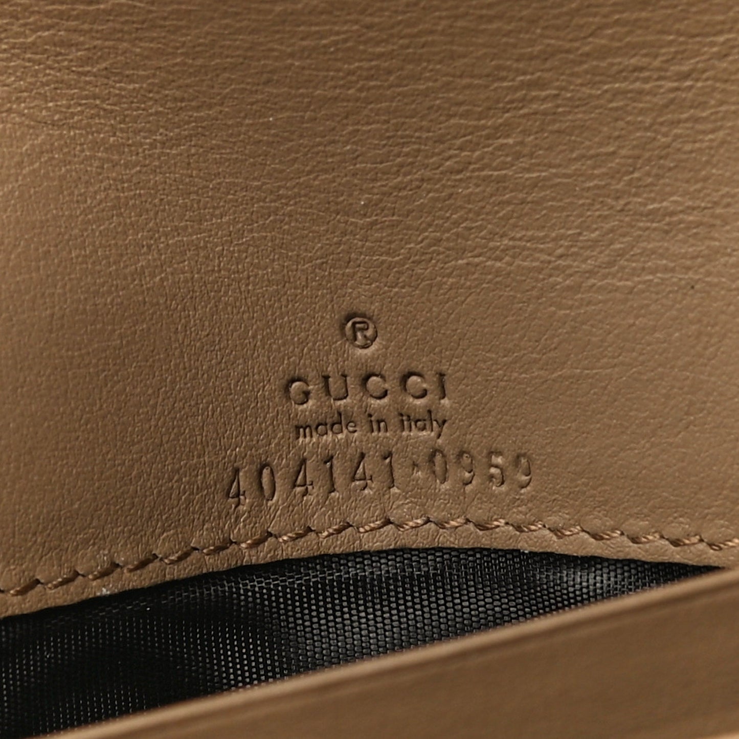 GG Supreme Monogram Dionysus Chain Clutch Wallet Beige Taupe