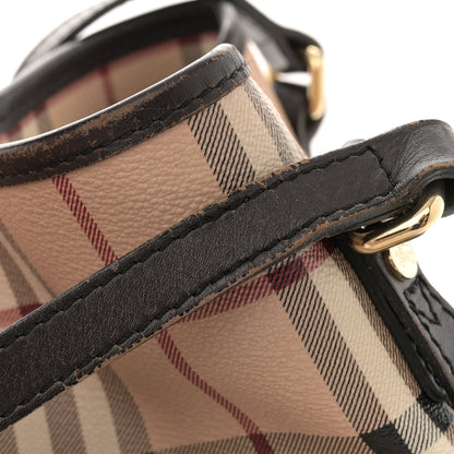 Burberry Haymarket Check Small Canterbury Tote Chocolate 14 of 17