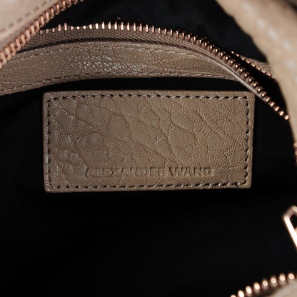 Alexander Wang Pebbled Lambskin Rocco Latte Rose Gold Hardware 6 of 9
