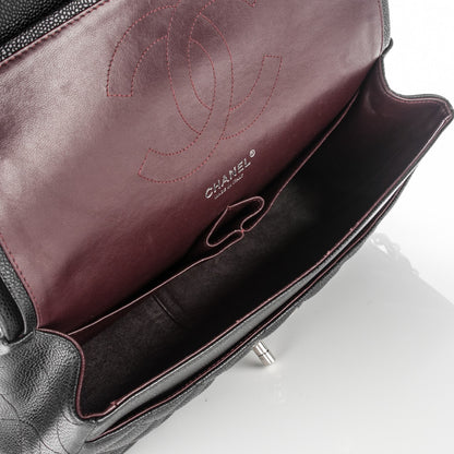 Chanel Caviar Quilted Jumbo Double Flap Black 5 of 7