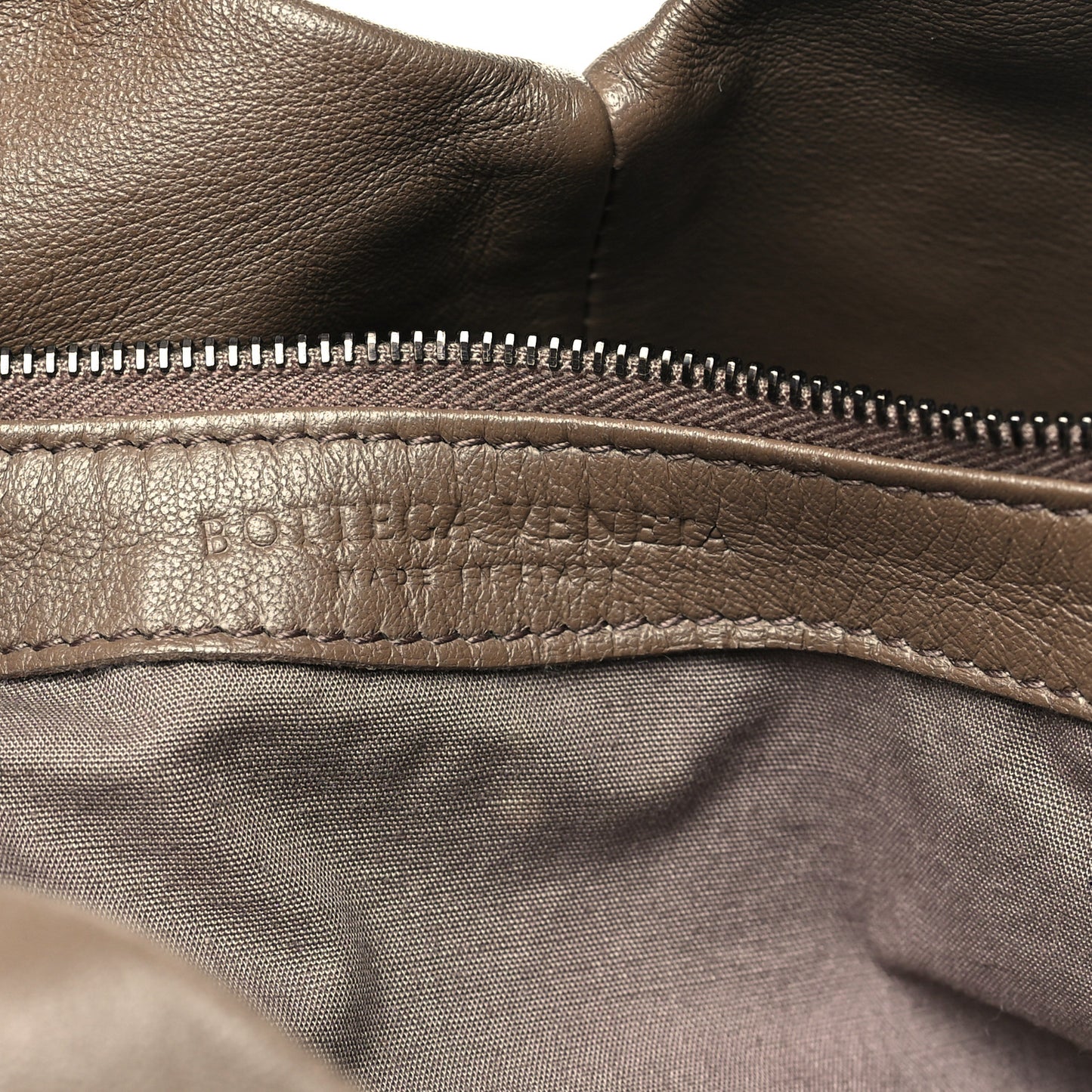 Intrecciato Nappa Aquilone Fortune Cookie Hobo Taupe