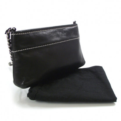 Chanel Leather Sac Pochette Black 4 of 9
