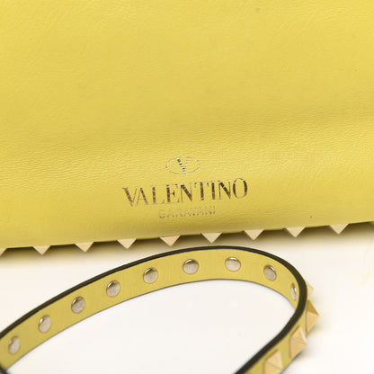 Valentino Garavani Vitello Small Rockstud Tote Water Yellow 10 of 12