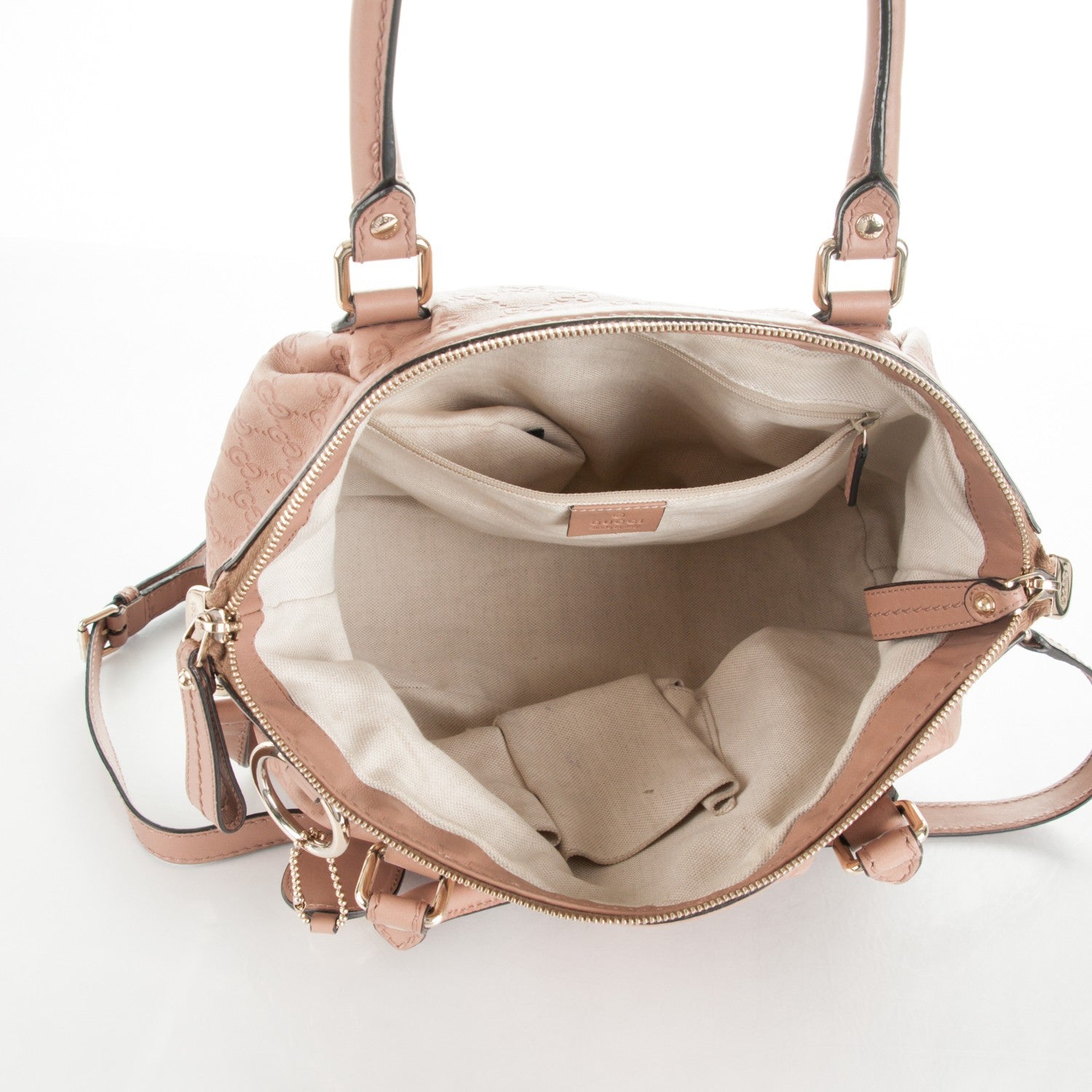 Gucci Guccissima Medium Sukey Top Handle Bag Dusty Rose 6 of 9