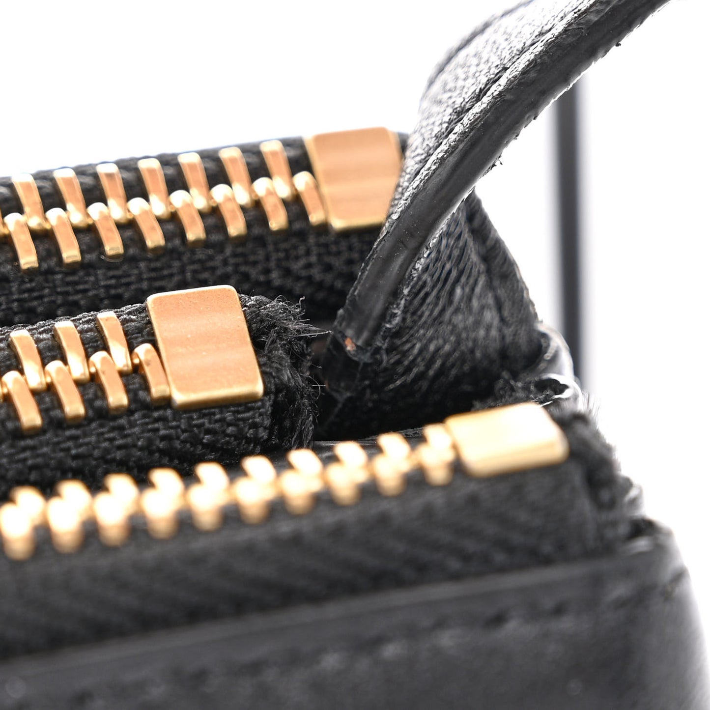 Lambskin Large Trio Crossbody Bag Black