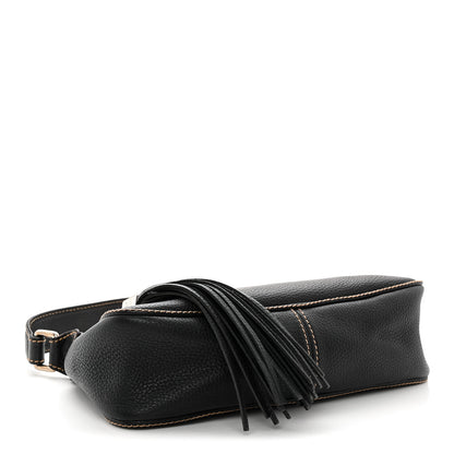 Chanel Grained Calfskin Tassel Shoulder Bag Black 4 of 11