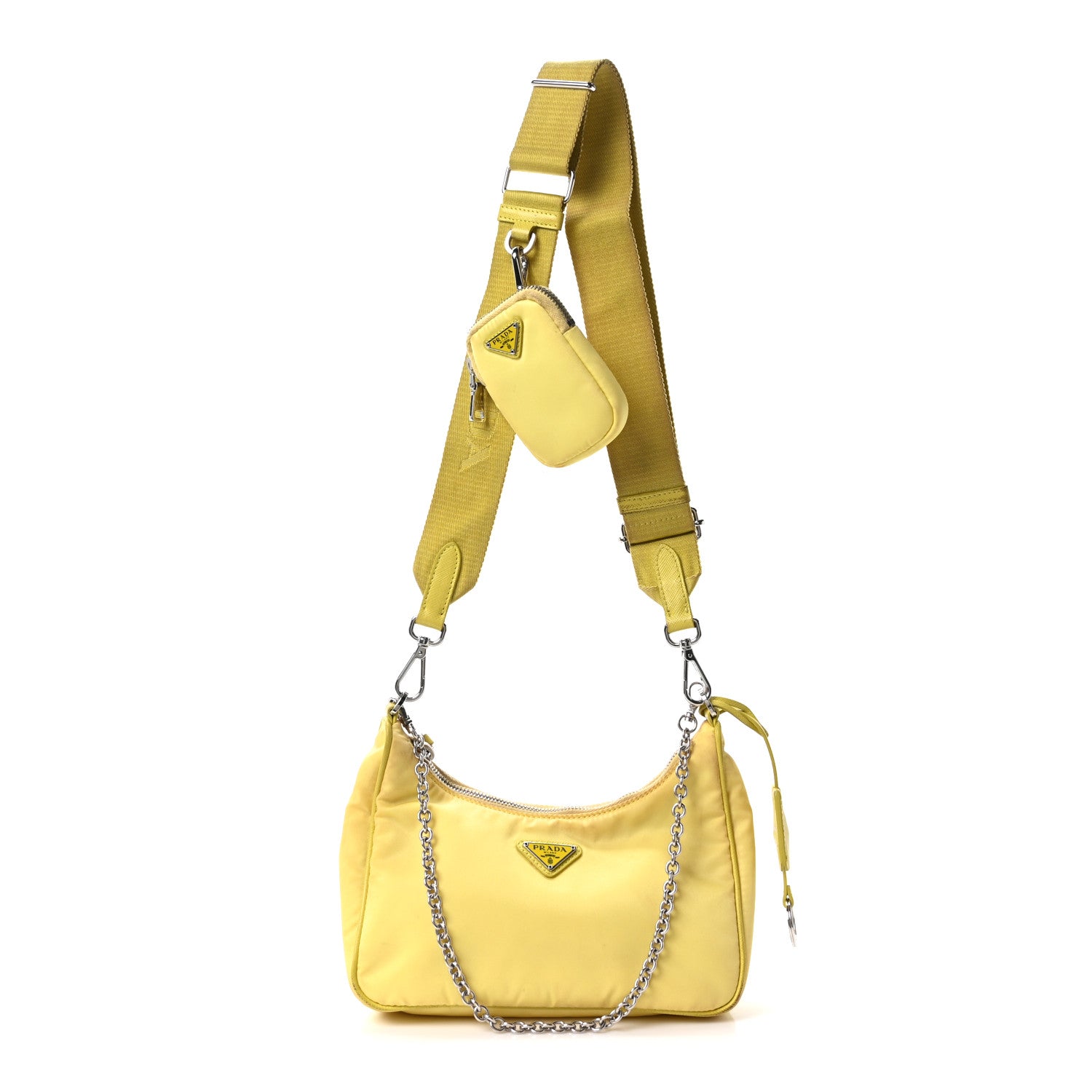 Prada Nylon Saffiano Re-Edition 2005 Shoulder Bag Ananas 1 of 10